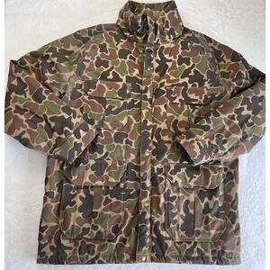 Woolrich Vintage Camo Hunting Jacket Parka Coat Men's size Large Puffer